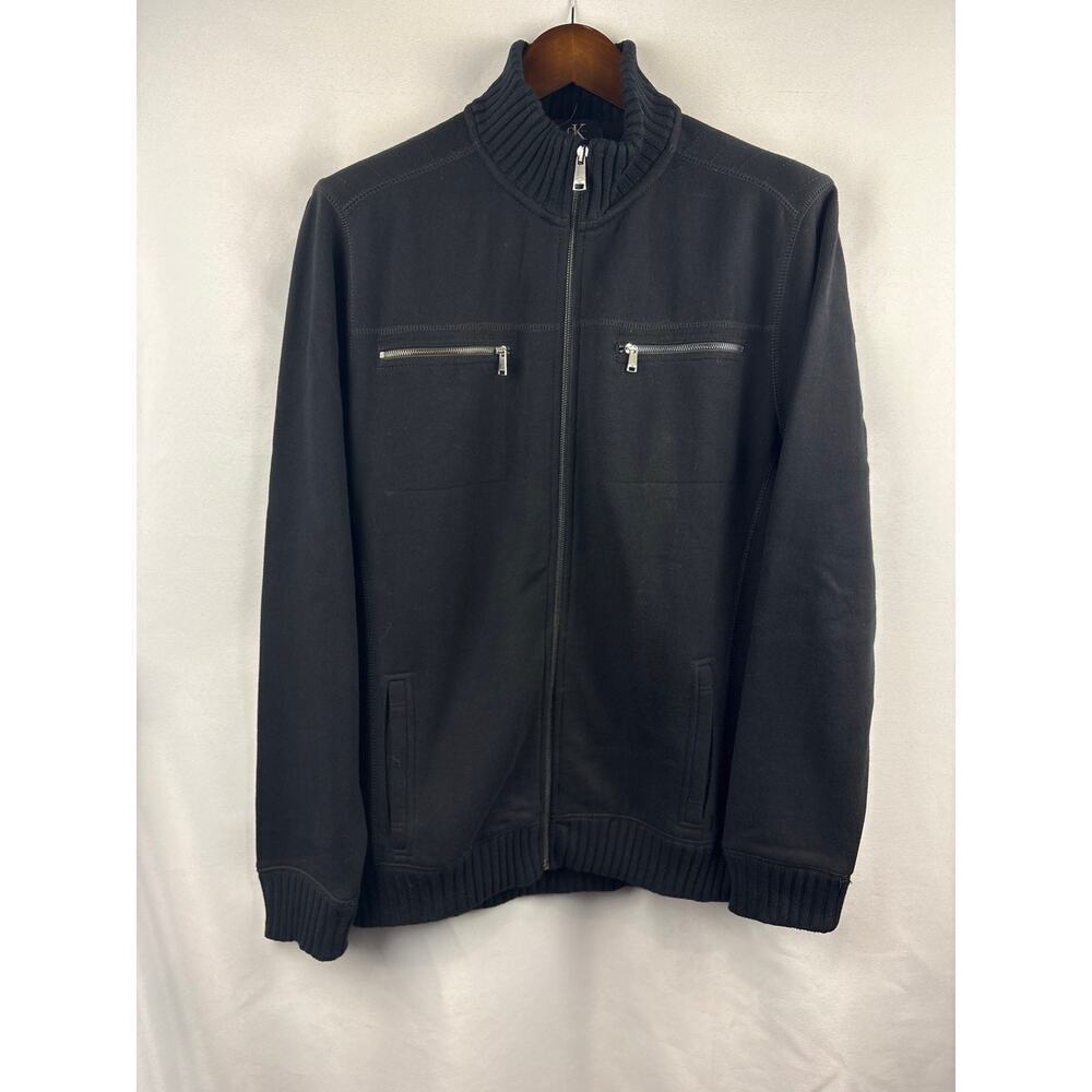 Women’s Calvin Klein Black Zip-Up Sweater